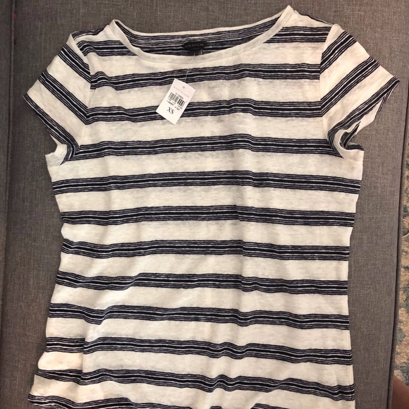 NEW Ann Taylor Striped Tee - Picture 2 of 2